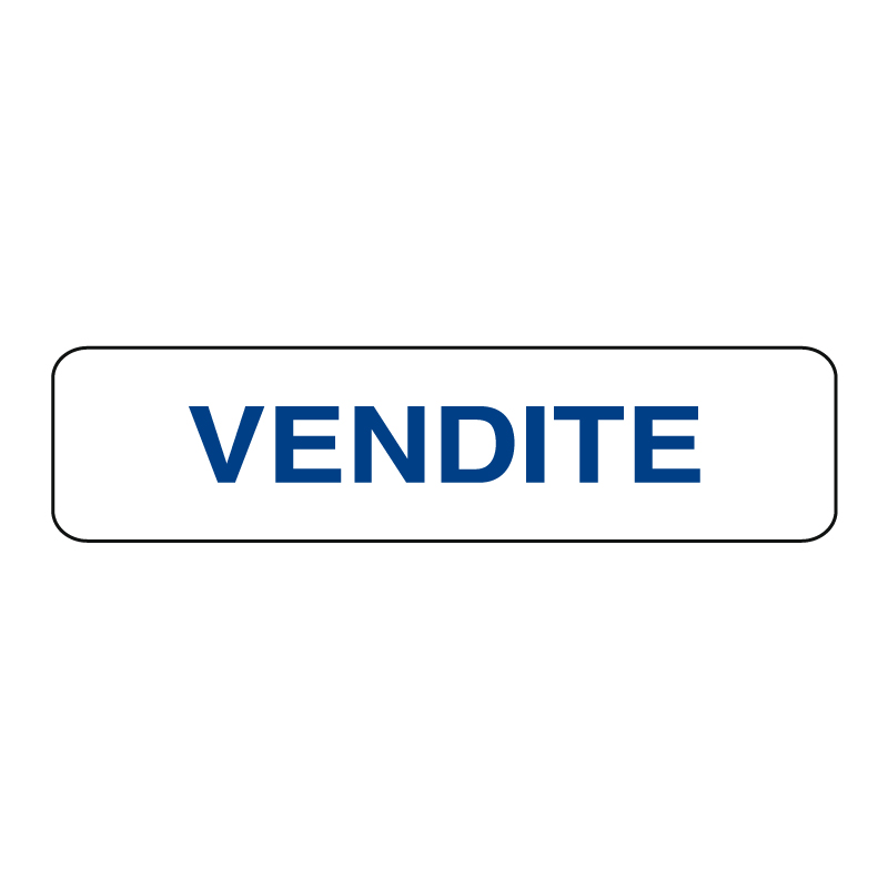 VENDITE CARTELLO ALLUM. 290X80 INDICAZIONE