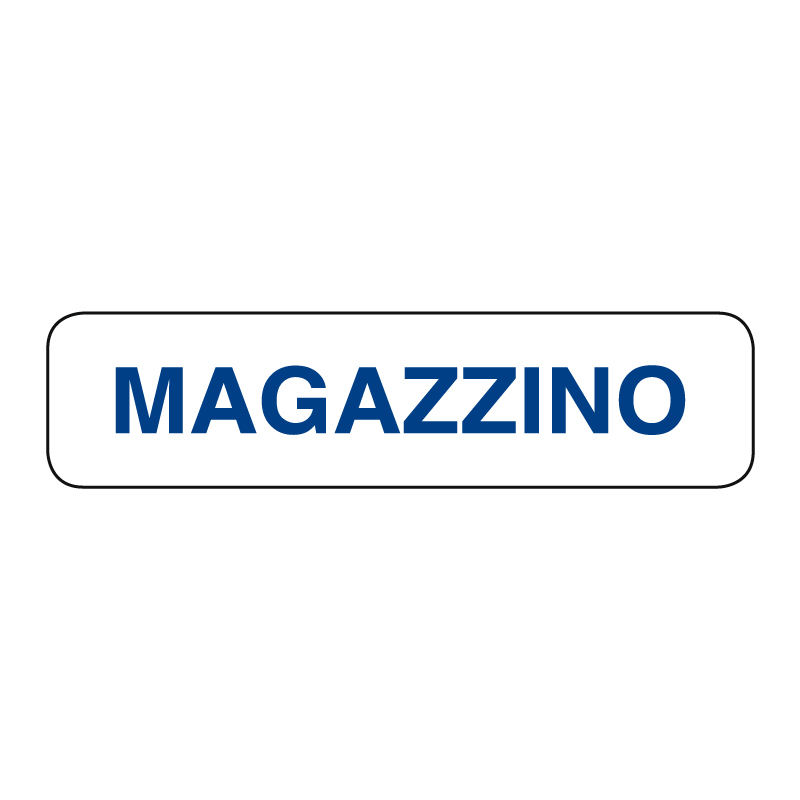 MAGAZZINO CARTELLO ALLUM. 290X80 INDICAZIONE
