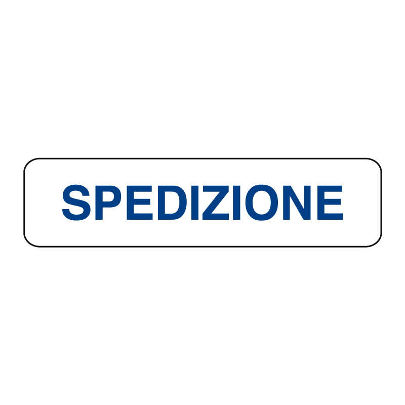 SPEDIZIONE CARTELLO ALLUM. 290X80 INDICAZIONE