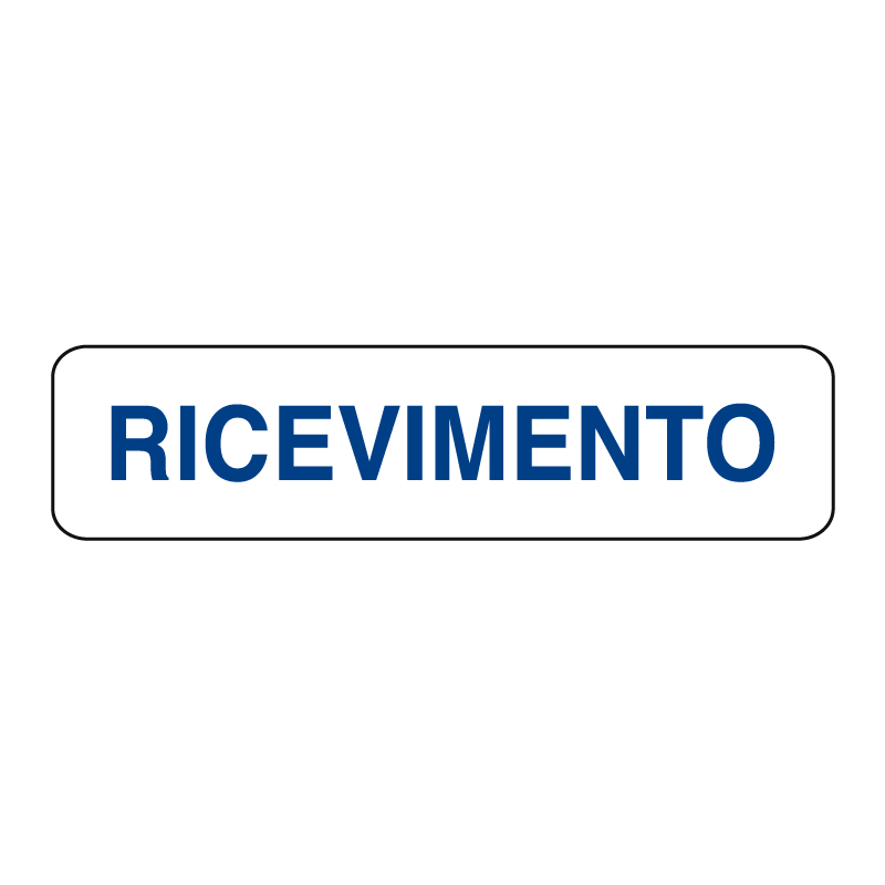 RICEVIMENTO CARTELLO ALLUM. 290X80 INDICAZIONE