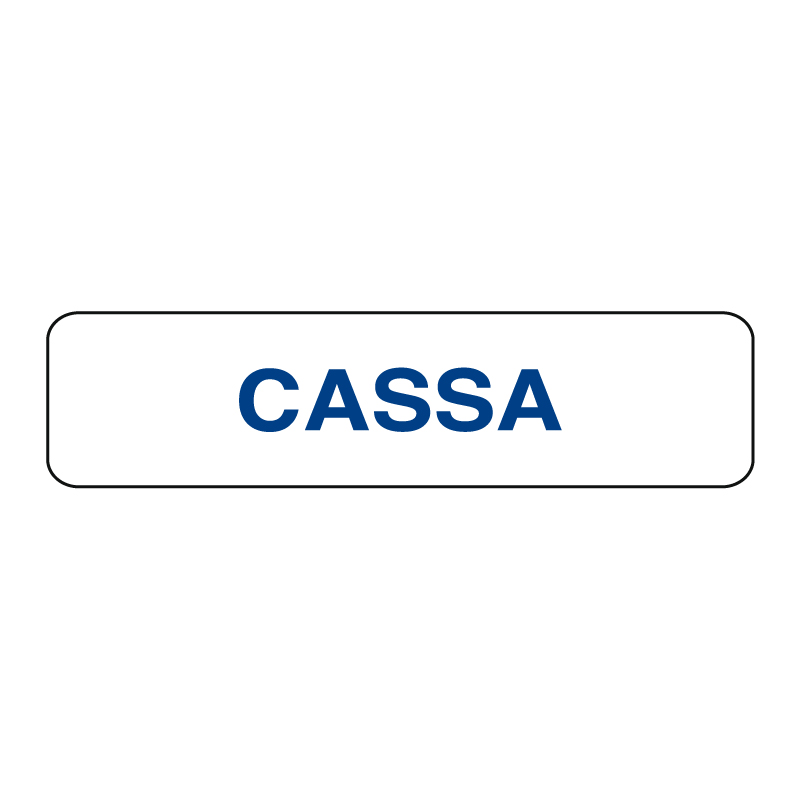 CASSA CARTELLO ALLUM. 290X80 INDICAZIONE