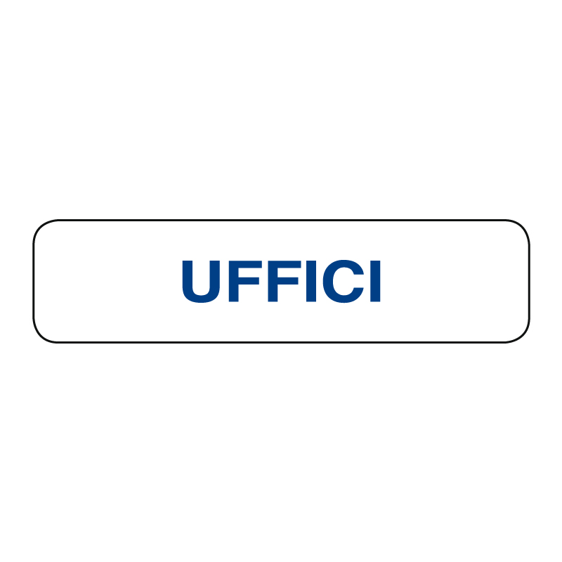 UFFICI CARTELLO ALLUM. 290X80 INDICAZIONE