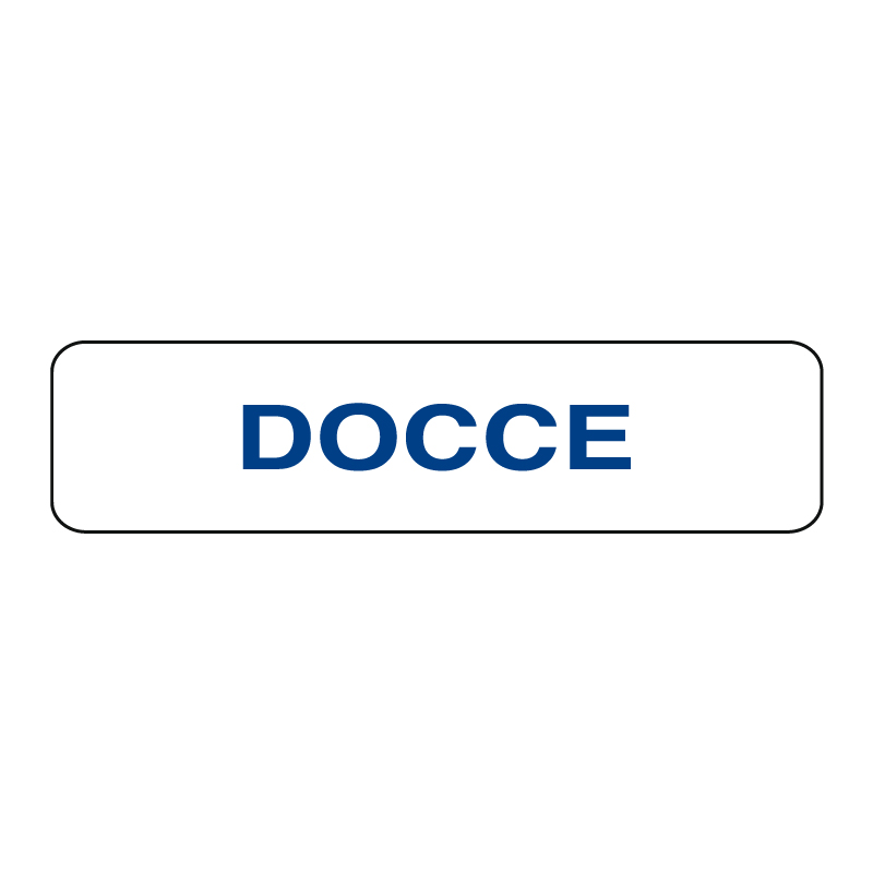 DOCCE CARTELLO ALLUM. 290X80 INDICAZIONE