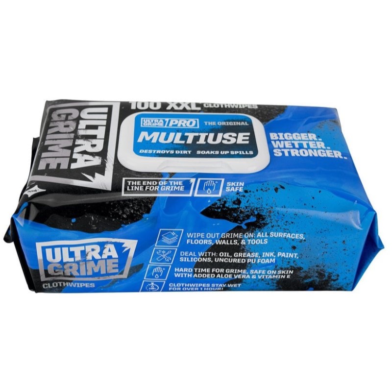 SALVIETTE TNT MULTIUSE ULTRAGRIME PRO  BOX DA 100 PZ X GRASSO PITTURA SILICONE