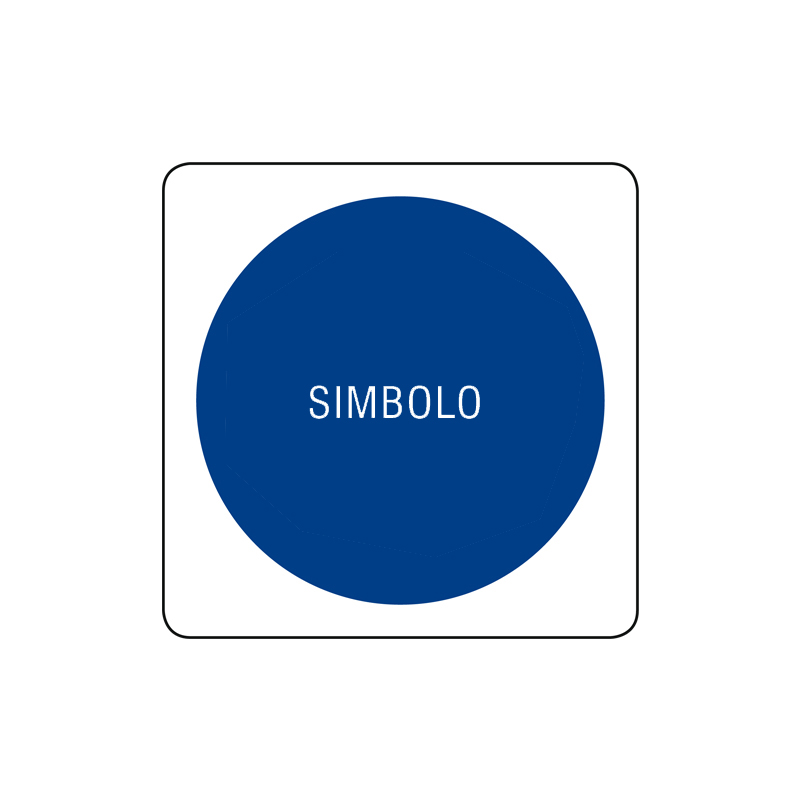 CARTELLO ALLUMINIO 125X125 MM OBBLIGO