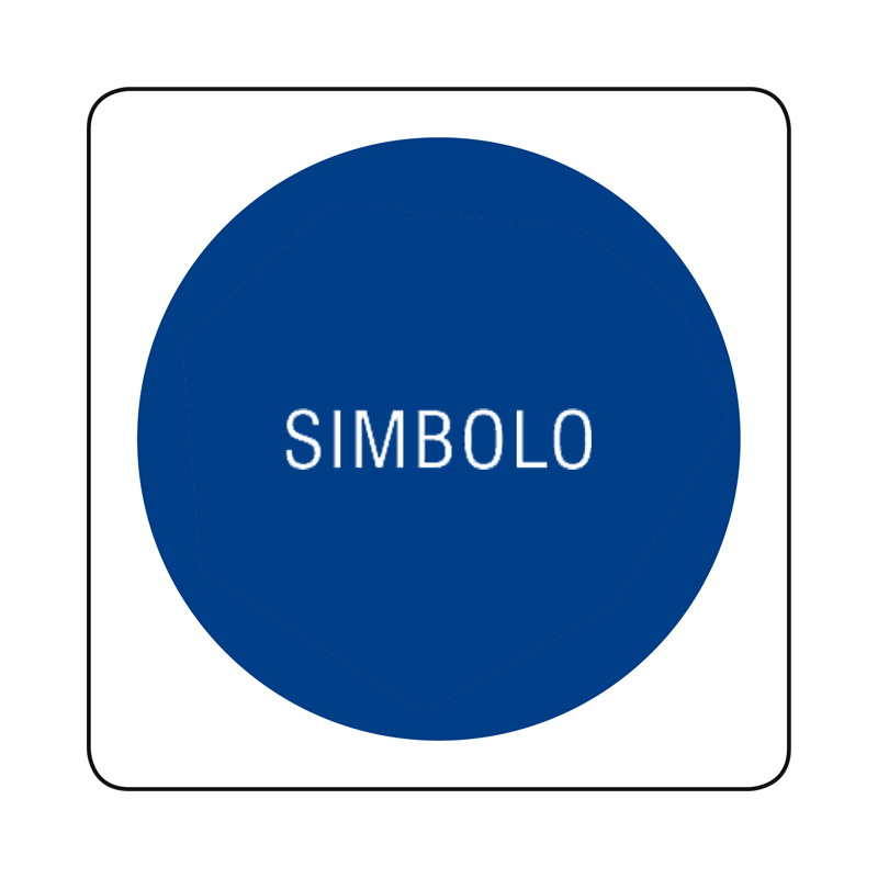 CARTELLO ALLUMINIO 230X230 MM OBBLIGO