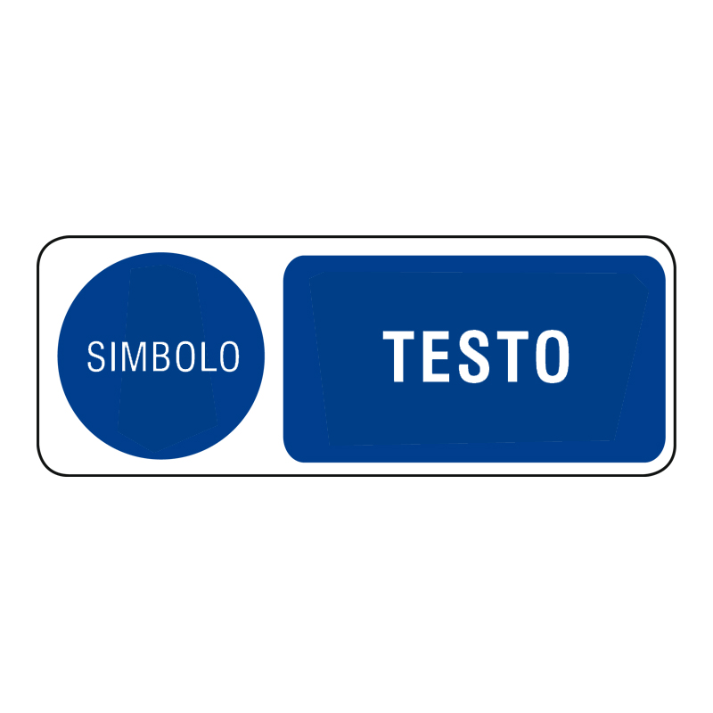 CARTELLO ALLUMINIO 330X125 MM OBBLIGO