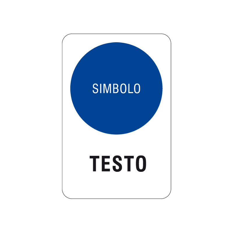 CARTELLO ALLUMINIO 200X300 MM OBBLIGO