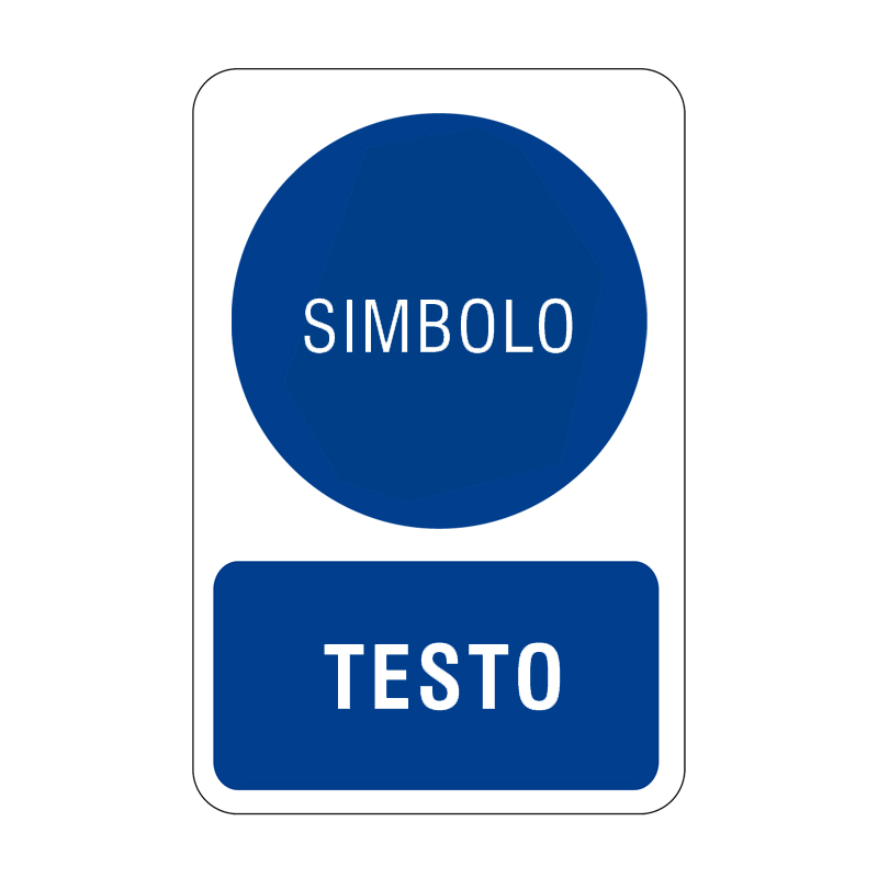 CARTELLO ALLUMINIO 330X500 MM OBBLIGO