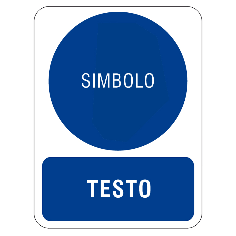 CARTELLO ALLUMINIO 500X660 MM OBBLIGO