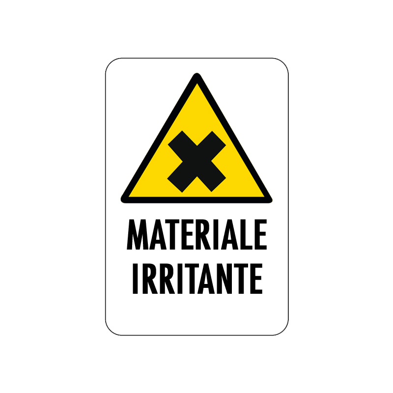 MATERIALE IRRITANTE CARTELLO ALLUMINIO 200X300 PERICOLO