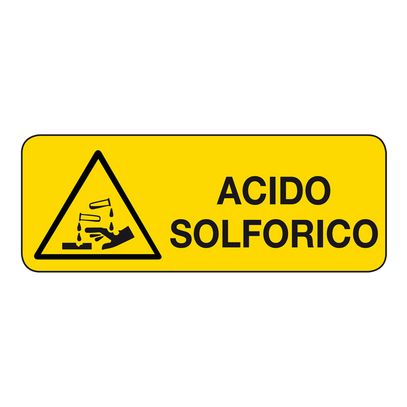 ACIDO FOSFORICO CARTELLO ADESIVO 330X125 PERICOLO