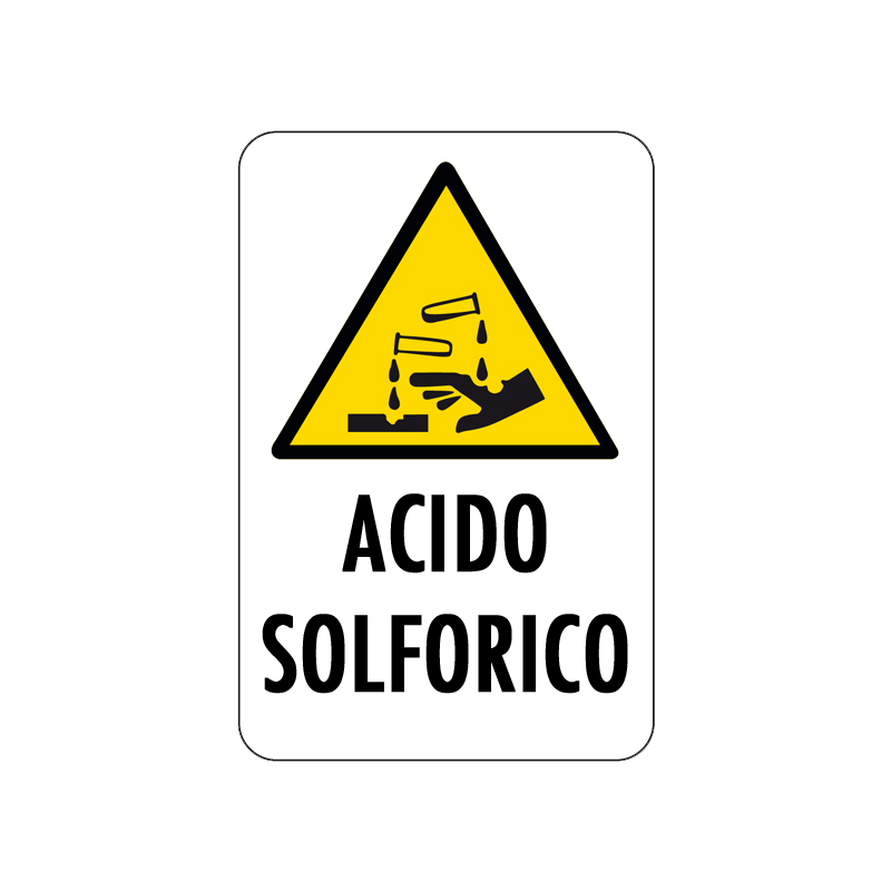 ACIDO FOSFORICO CARTELLO ALLUMINIO 200X300 PERICOLO