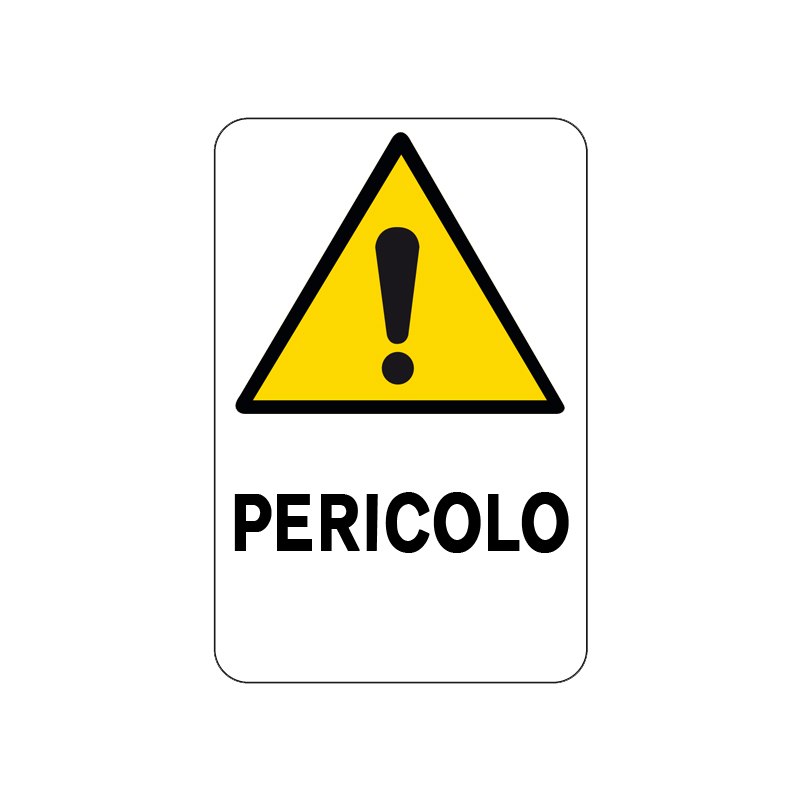 PERICOLO CARTELLO ALLUMINIO 200X300 PERICOLO