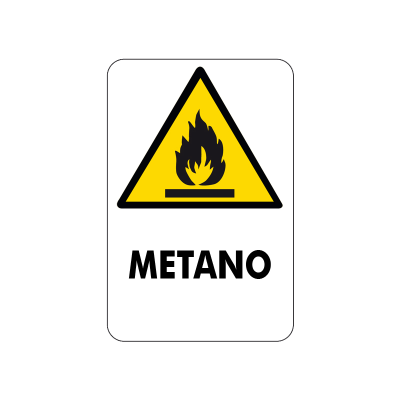 METANO CARTELLO ALLUMINIO 200X300 PERICOLO