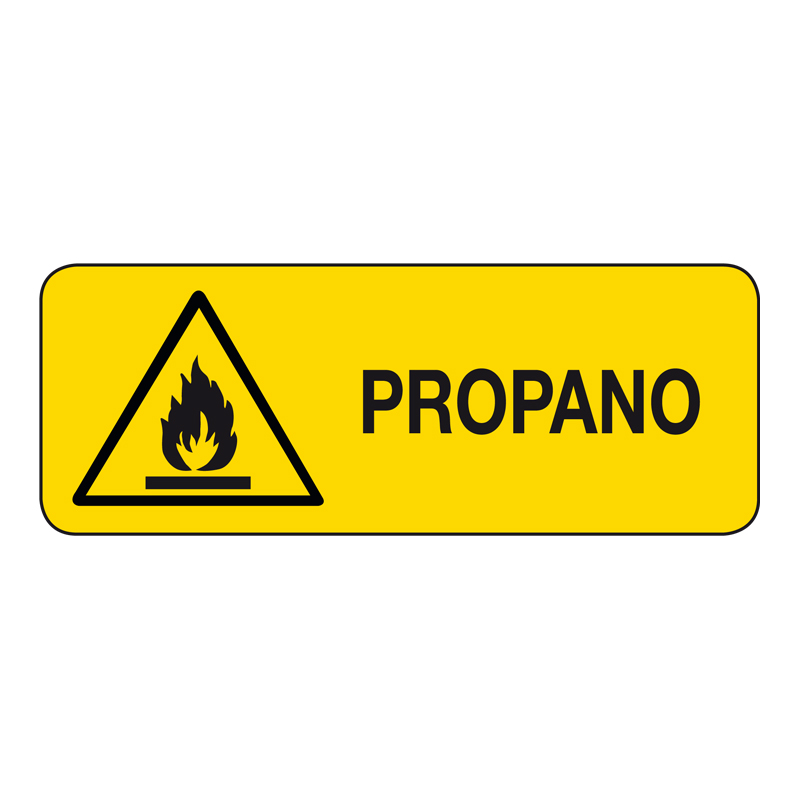 PROPANO CARTELLO ALLUMINIO 330X125 PERICOLO