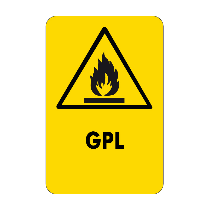 GPL CARTELLO ALLUMINIO 330X500 PERICOLO