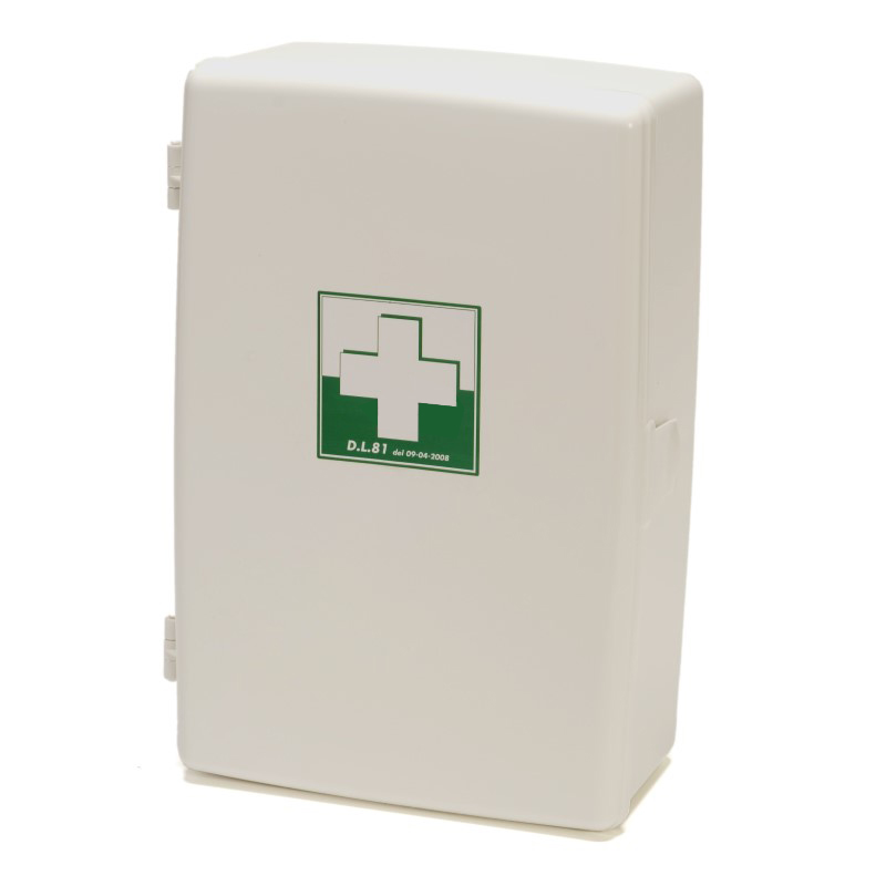 ARMADIETTO PRIMO SOCCORSO 38X23X12 1P  IN PLASTICA FINO A 2 PERS DM388 CAT.C A2