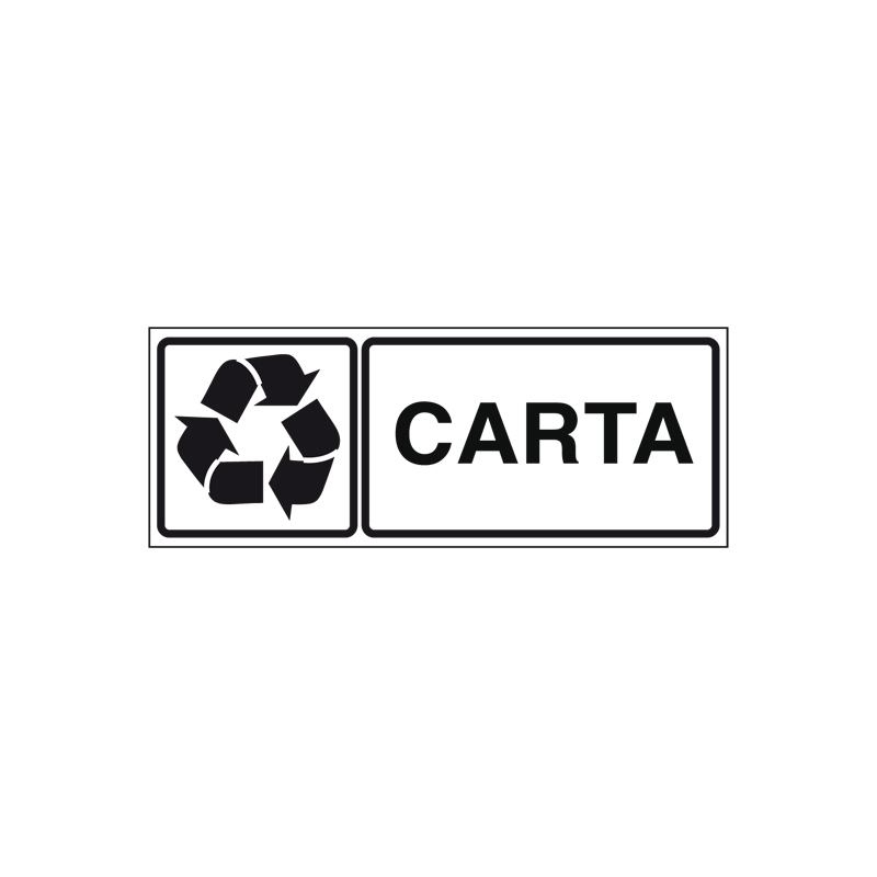 RICICLO CARTA ADESIVO 330X125 PROP. PRIVATA
