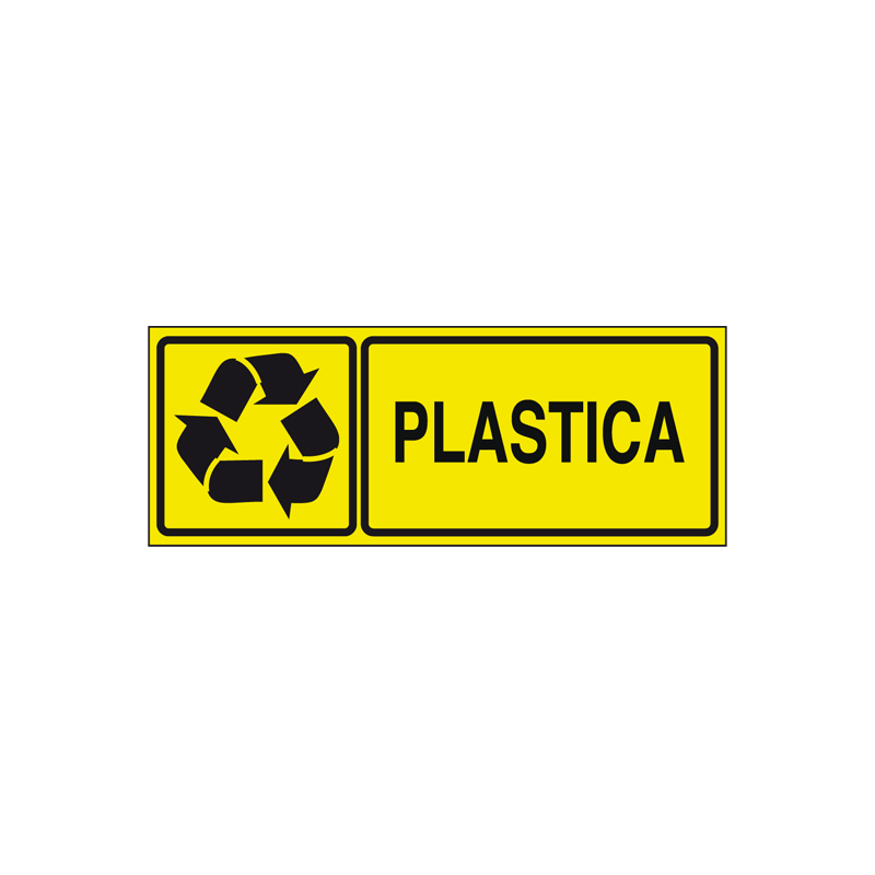 RICICLO PLASTICA ADESIVO 330X125 PROP. PRIVATA