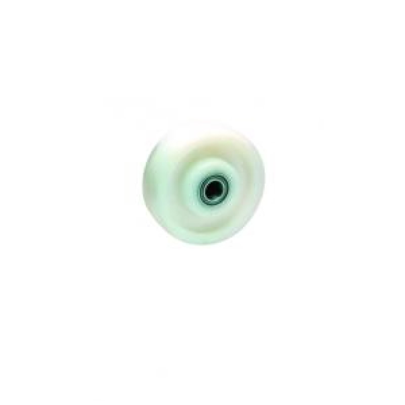 RUOTA NYLON BIANCO DIAMETRO 150 MOZZO  SU CUSCINETTI A SFERA TIPO PESANTISSIMO