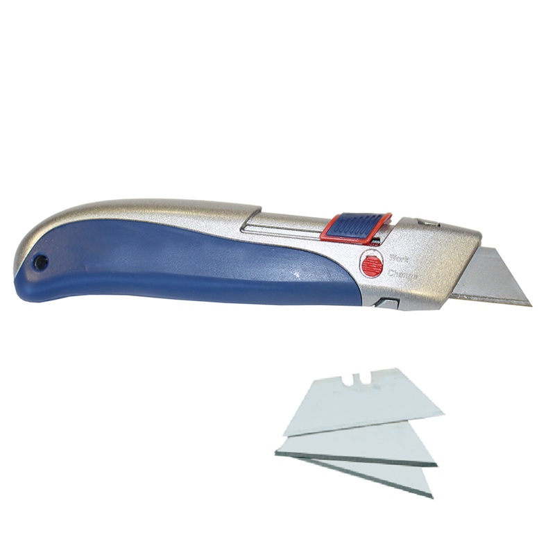 TAGLIERINO DI SICUREZZA CUTTER PW KN40 CON LAMA RETRATTILE AUTOMATICA