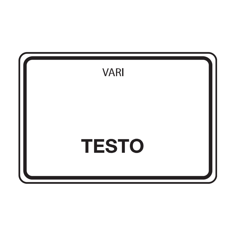 CARTELLO ALLUMINIO 330X500 VARI TESTO